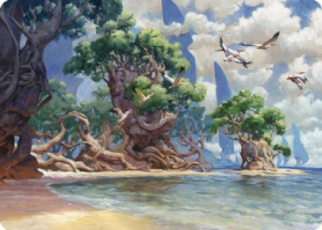 Yavimaya Coast Art Card [Dominaria United Art Series] - Destination Retro