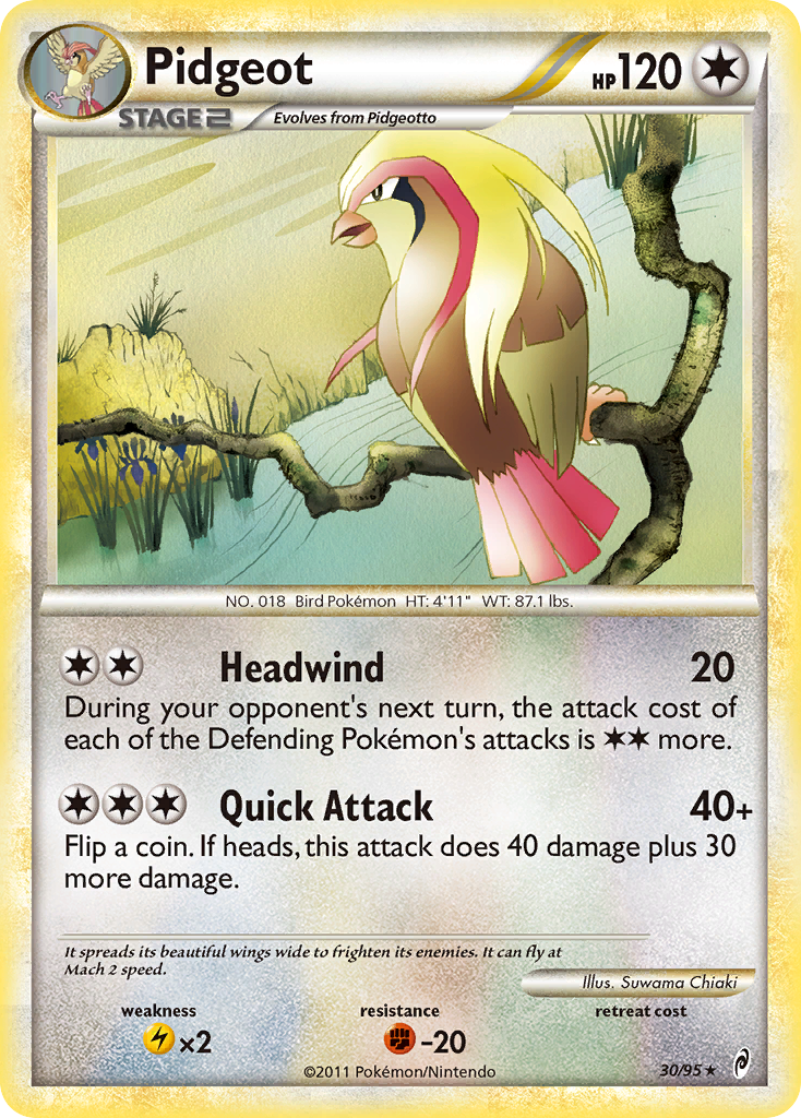 Pidgeot (30/95) [Call of Legends] - Destination Retro