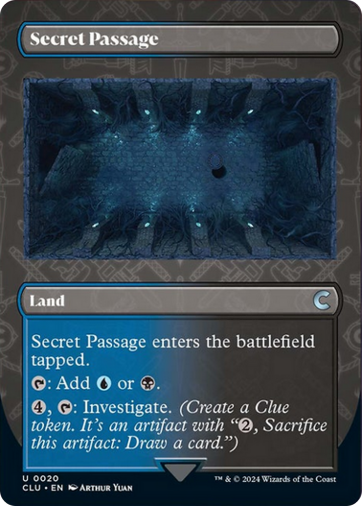 Secret Passage (Borderless) [Ravnica: Clue Edition] - Destination Retro