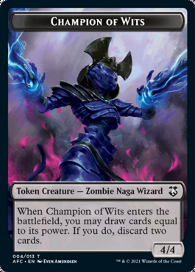 Champion of Wits // Illusion Double-sided Token [Dungeons & Dragons: Adventures in the Forgotten Realms Commander Tokens] - Destination Retro