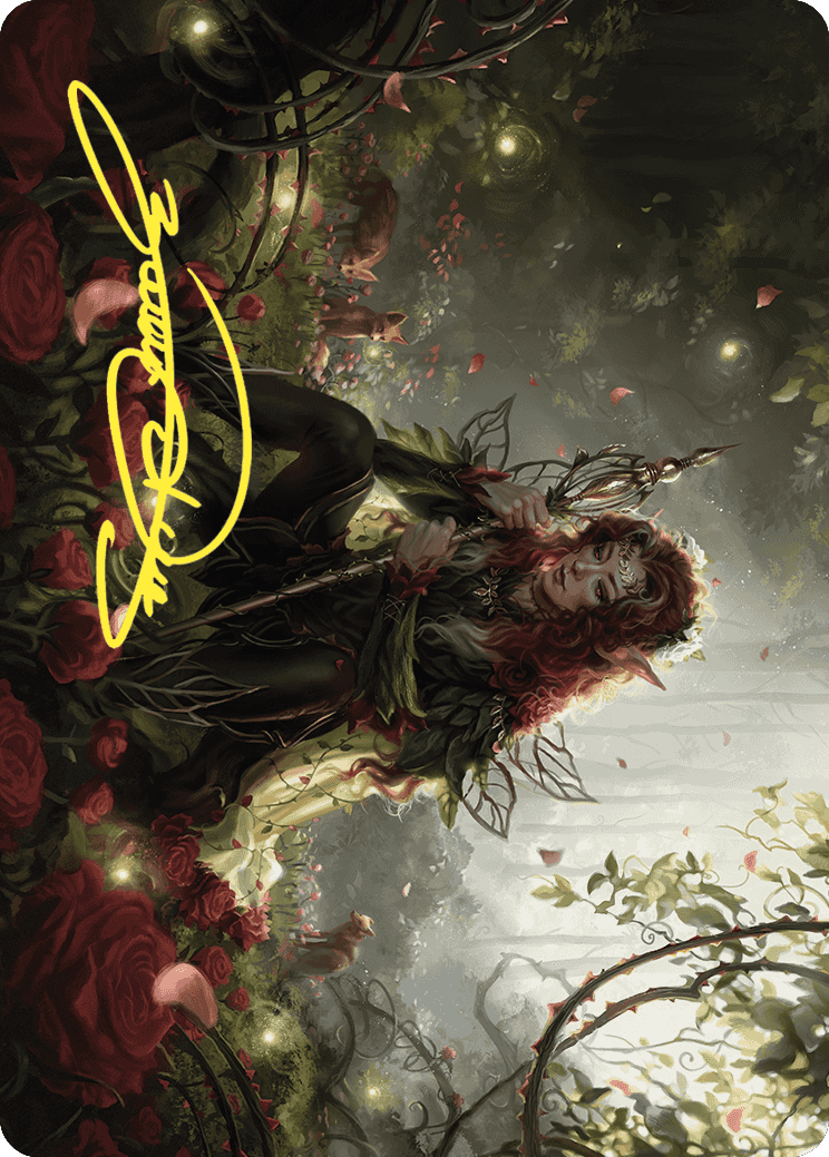 Yenna, Redtooth Regent Art Card (Gold-Stamped Signature) [Wilds of Eldraine Art Series] - Destination Retro