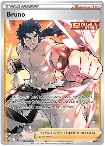Bruno (158/163) [Sword & Shield: Battle Styles] - Destination Retro