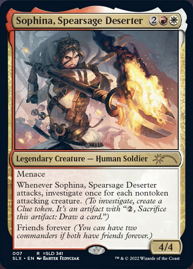 Sophina, Spearsage Deserter [Secret Lair: Universes Within] - Destination Retro
