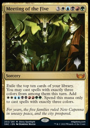 Meeting of the Five (Promo Pack) [Streets of New Capenna Promos] - Destination Retro