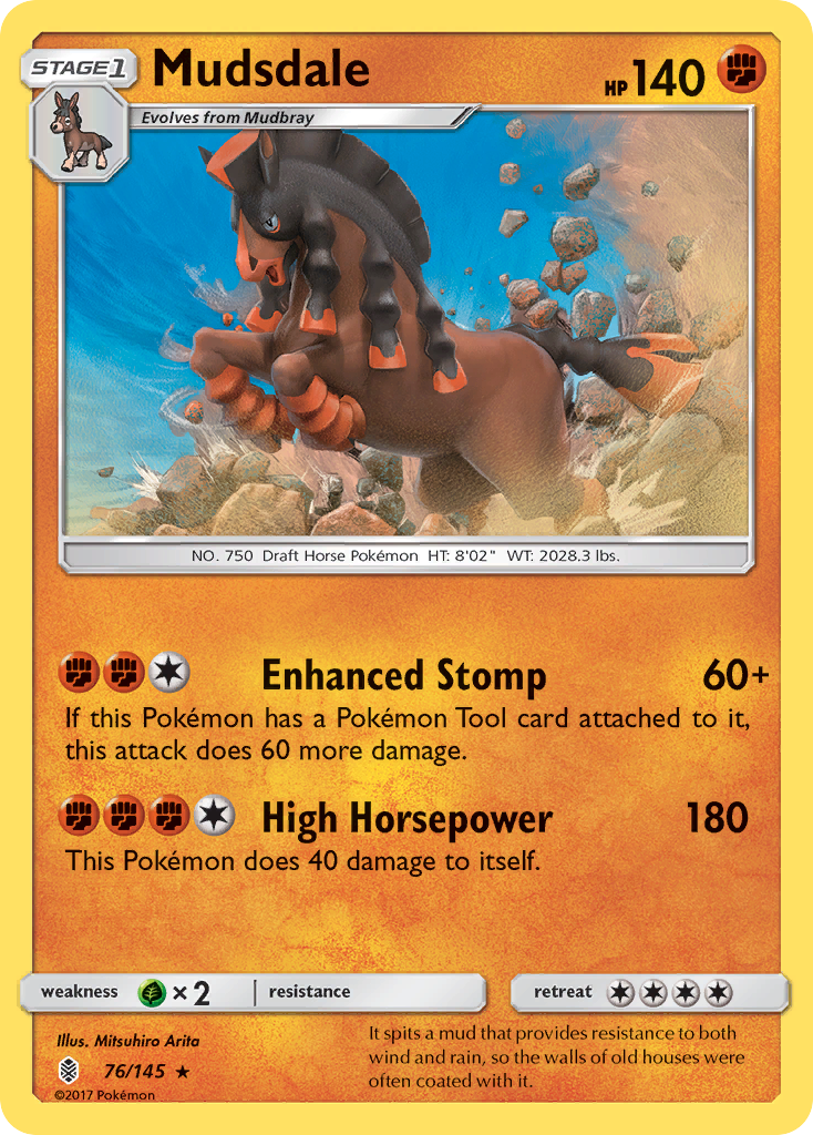 Mudsdale (76/145) [Sun & Moon: Guardians Rising] - Destination Retro