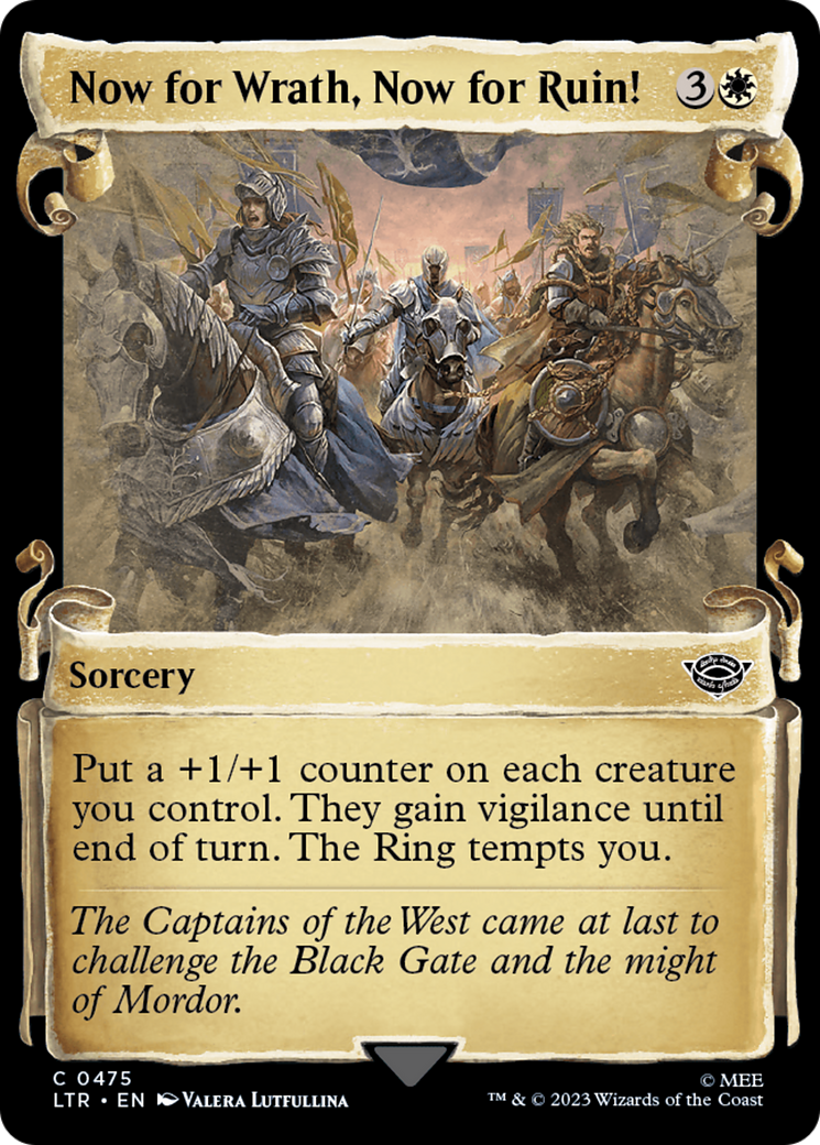 Now for Wrath, Now for Ruin! [The Lord of the Rings: Tales of Middle-Earth Showcase Scrolls] - Destination Retro