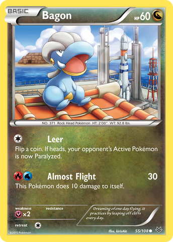 Bagon (55/108) [XY: Roaring Skies] - Destination Retro