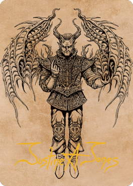 Raphael, Fiendish Savior Art Card (75) (Gold-Stamped Signature) [Commander Legends: Battle for Baldur's Gate Art Series] - Destination Retro