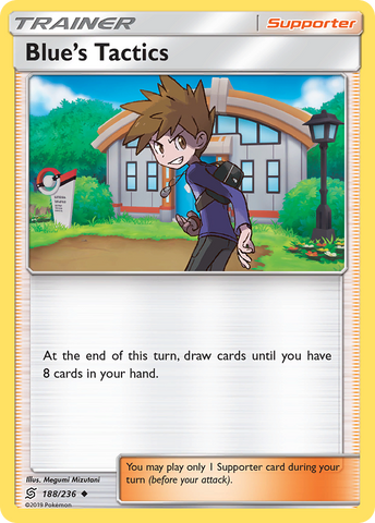Blue's Tactics (188/236) [Sun & Moon: Unified Minds] - Destination Retro
