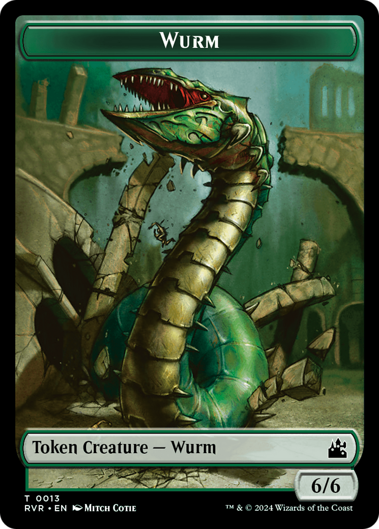 Wurm Token [Ravnica Remastered Tokens] - Destination Retro