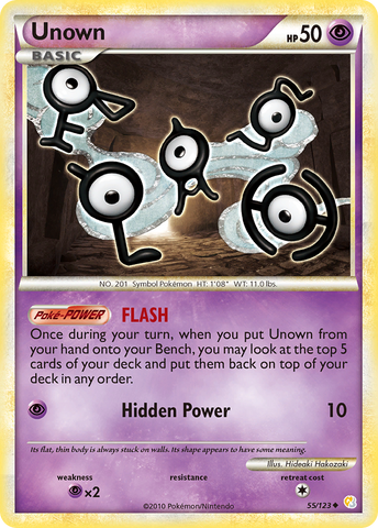 Unown (55/123) [HeartGold & SoulSilver: Base Set] - Destination Retro