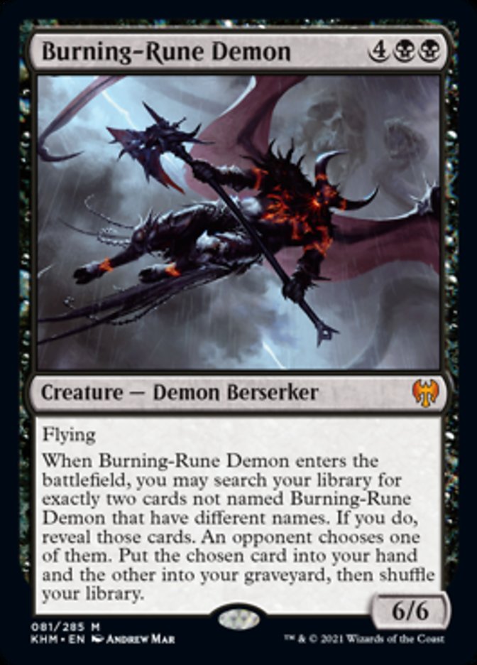 Burning-Rune Demon [Kaldheim] - Destination Retro