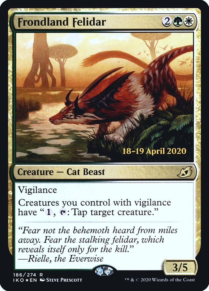 Frondland Felidar  [Ikoria: Lair of Behemoths Prerelease Promos] - Destination Retro