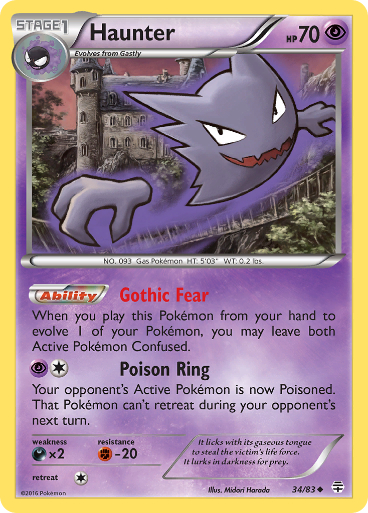 Haunter (34/83) [XY: Generations] - Destination Retro