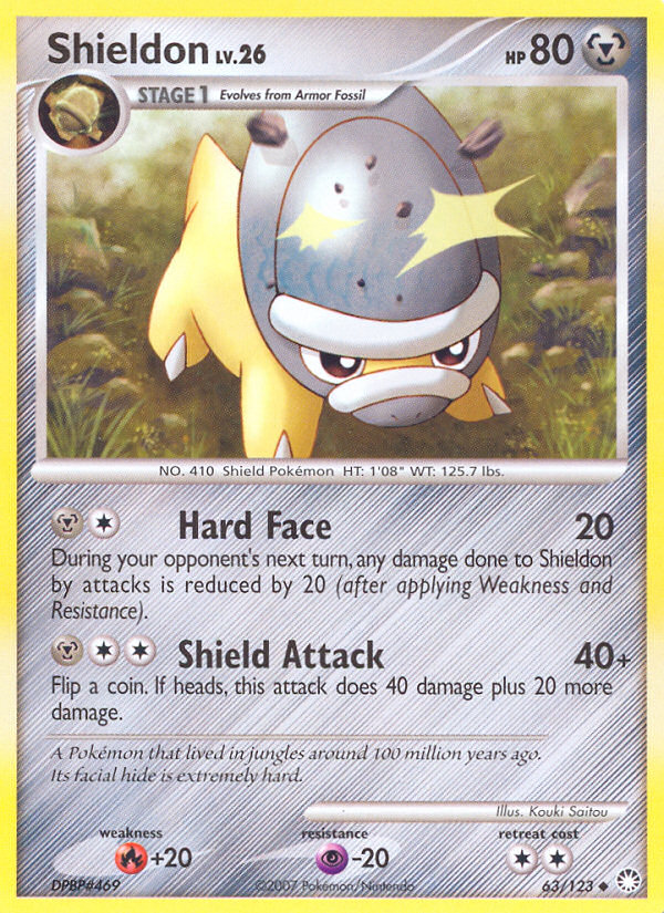 Shieldon (63/123) [Diamond & Pearl: Mysterious Treasures] - Destination Retro
