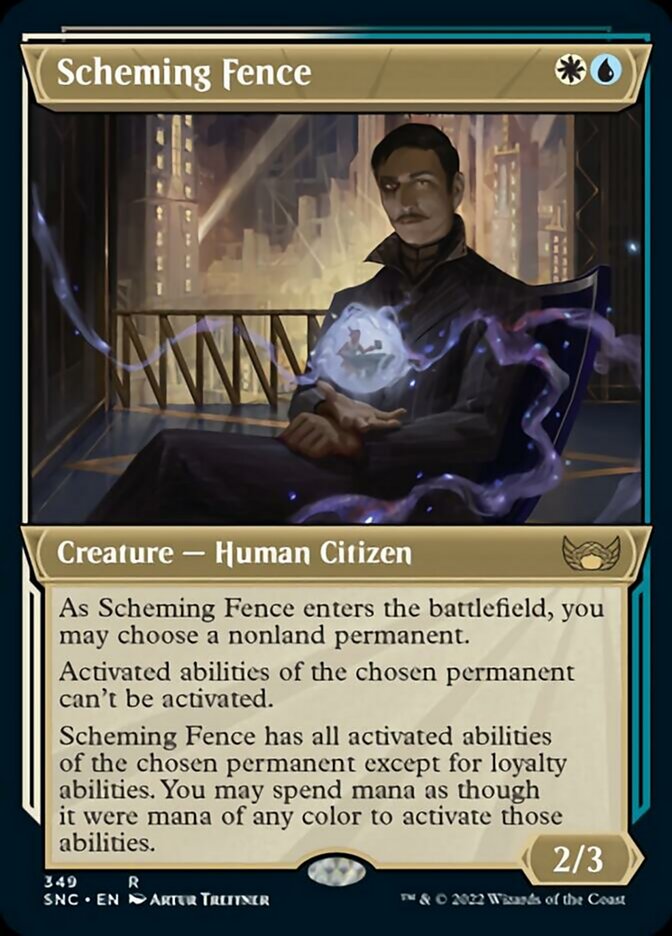 Scheming Fence (Showcase Art Deco) [Streets of New Capenna] - Destination Retro