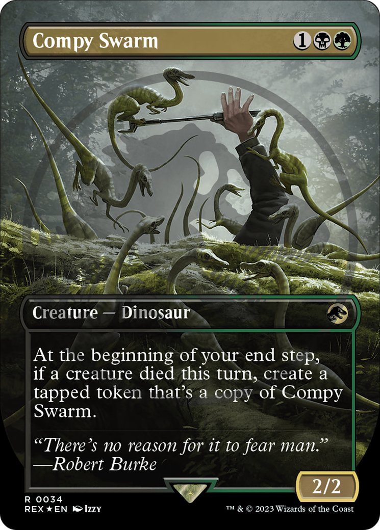 Compy Swarm Emblem (Borderless) [Jurassic World Collection Tokens] - Destination Retro