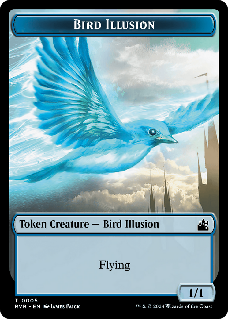 Bird Illusion Token [Ravnica Remastered Tokens] - Destination Retro