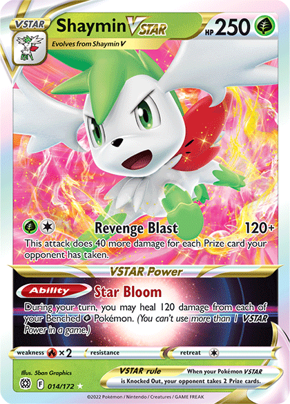 Shaymin VSTAR (014/172) [Sword & Shield: Brilliant Stars] - Destination Retro