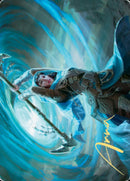 Sea Gate Stormcaller Art Card (Gold-Stamped Signature) [Zendikar Rising Art Series] - Destination Retro