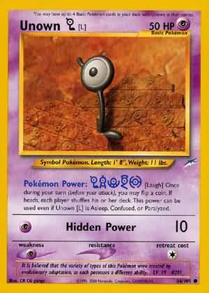 Unown [L] (86/105) [Neo Destiny Unlimited] - Destination Retro