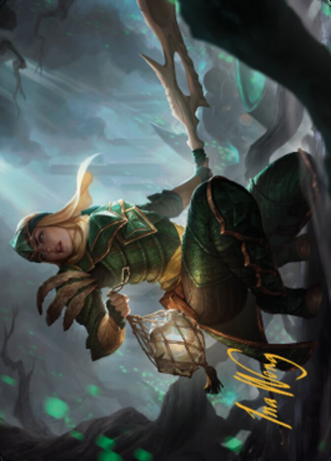 Argothian Opportunist Art Card (Gold-Stamped Signature) [The Brothers' War Art Series] - Destination Retro