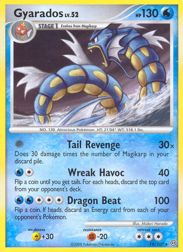 Gyarados (19/100) (Theme Deck Exclusive) [Diamond & Pearl: Stormfront] - Destination Retro