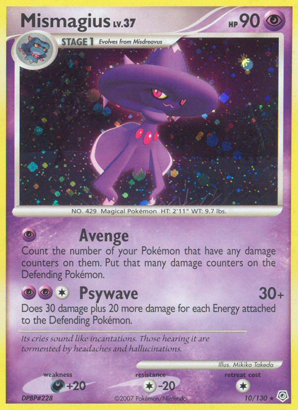 Mismagius (10/130) [Diamond & Pearl: Base Set] - Destination Retro