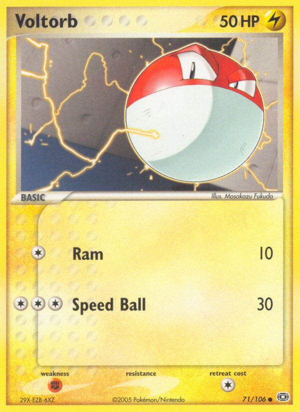 Voltorb (71/106) [EX: Emerald] - Destination Retro
