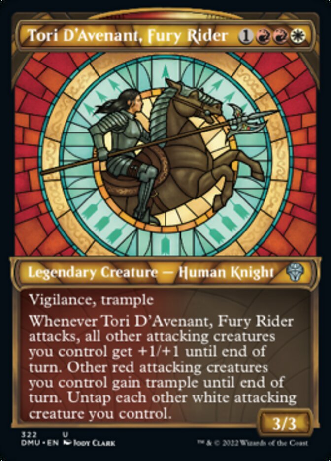 Tori D'Avenant, Fury Rider (Showcase) [Dominaria United] - Destination Retro