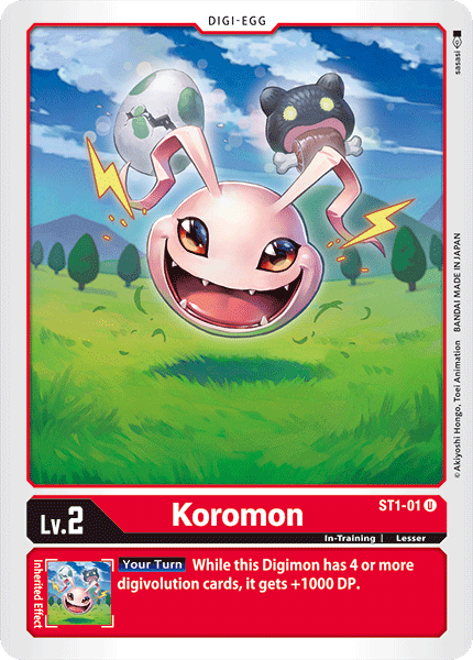 Koromon [ST1-01] [Starter Deck: Gaia Red] - Destination Retro