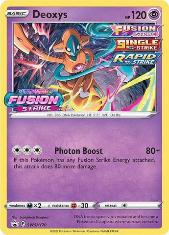 Deoxys (SWSH170) (Prerelease Promo) [Sword & Shield: Black Star Promos] - Destination Retro