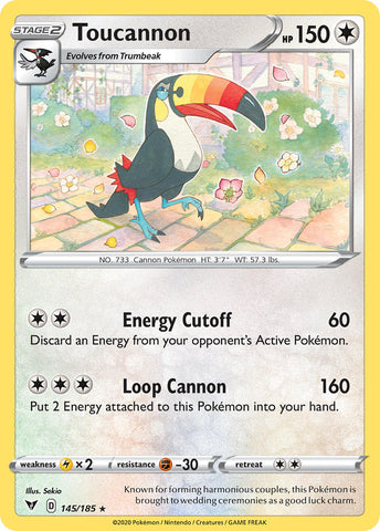Toucannon (145) [Sword & Shield: Vivid Voltage] - Destination Retro