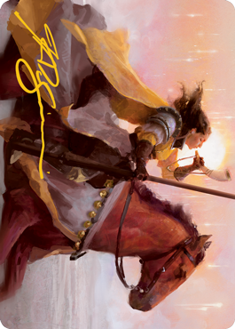 Sunrise Cavalier Art Card (Gold-Stamped Signature) [Innistrad: Midnight Hunt Art Series] - Destination Retro
