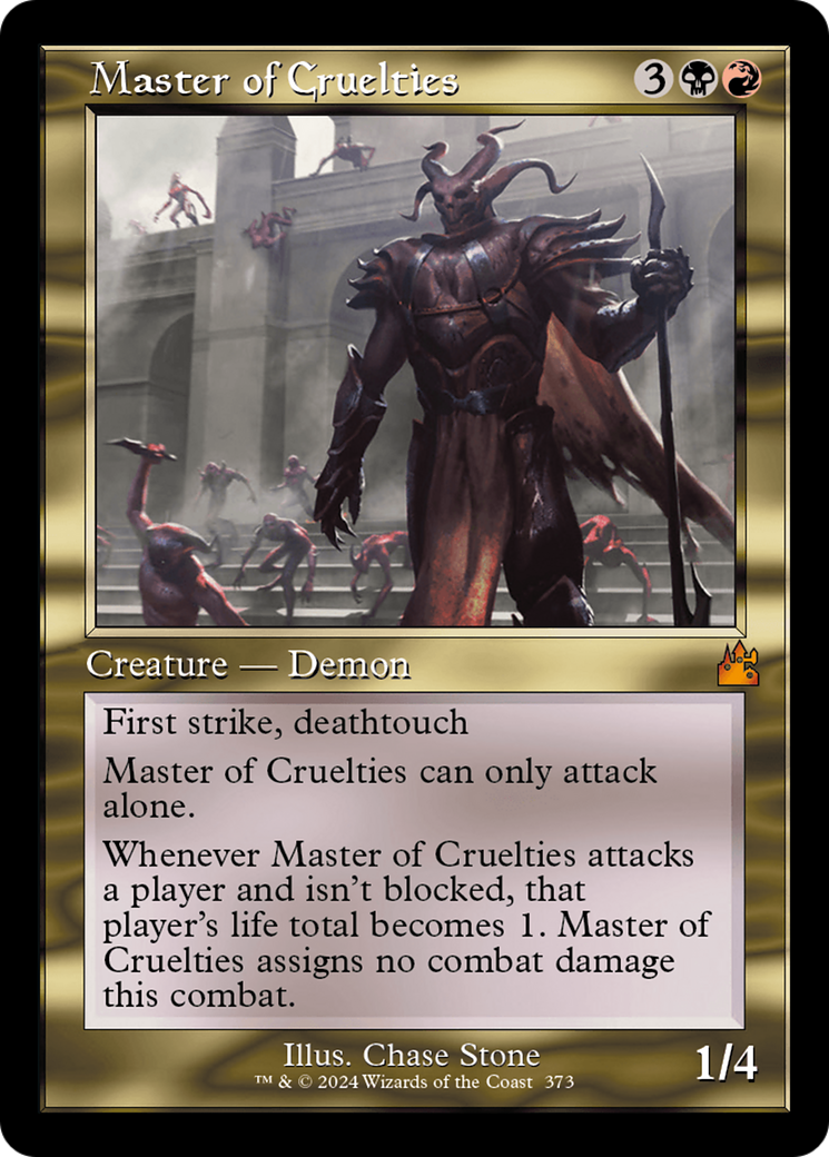 Master of Cruelties (Retro Frame) [Ravnica Remastered] - Destination Retro