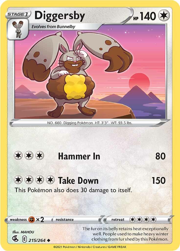 Diggersby (215/264) [Sword & Shield: Fusion Strike] - Destination Retro