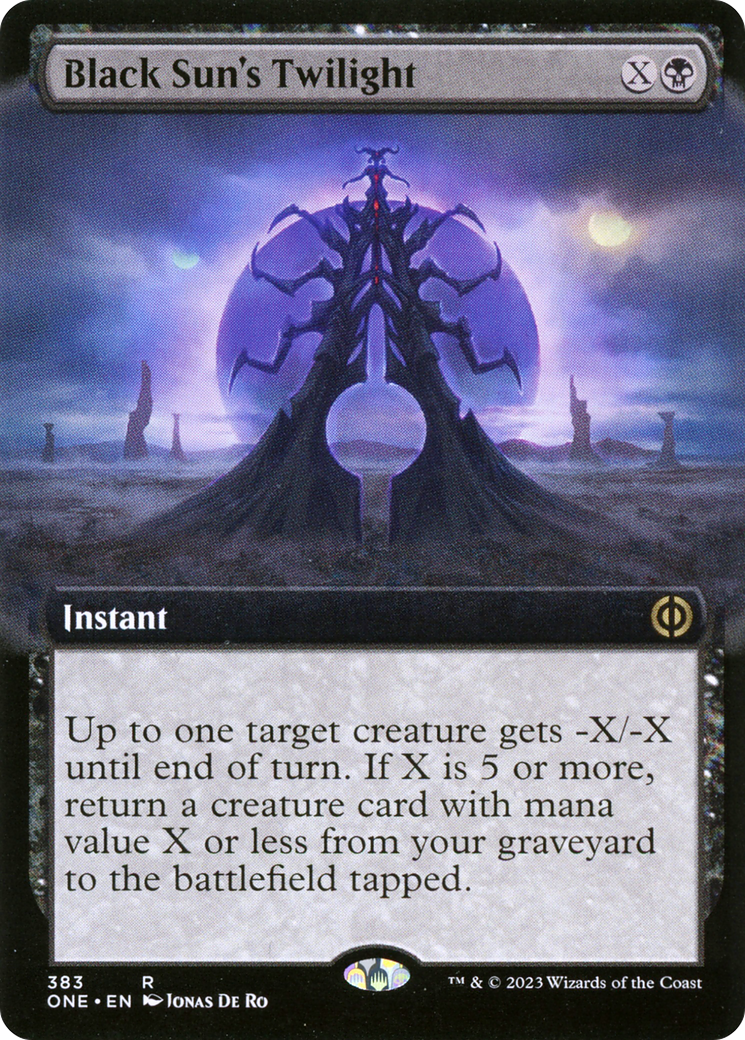 Black Sun's Twilight (Extended Art) [Phyrexia: All Will Be One] - Destination Retro