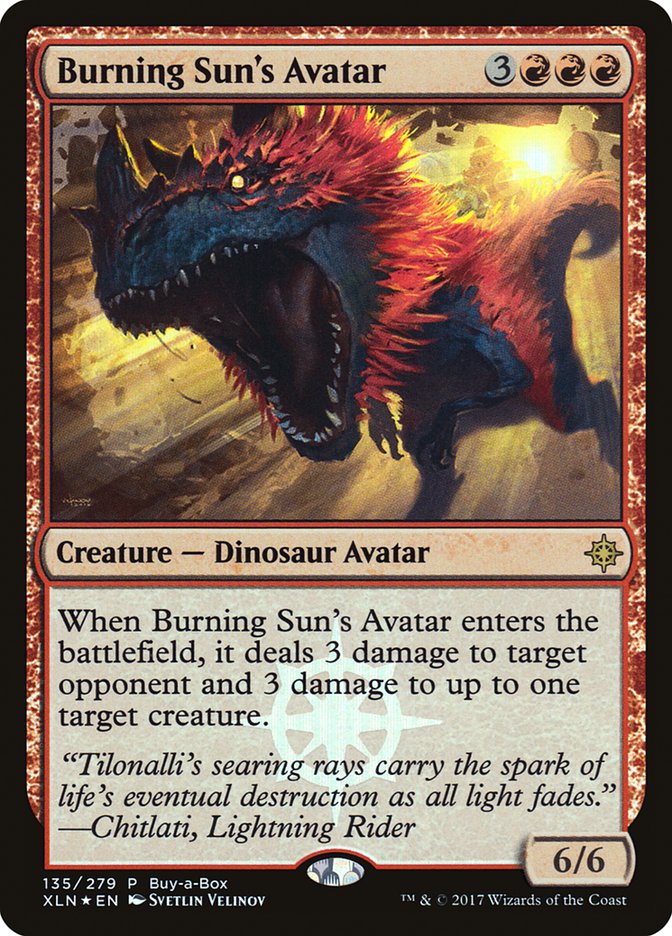 Burning Sun's Avatar (Buy-A-Box) [Ixalan Promos] - Destination Retro