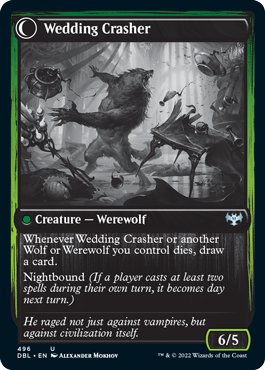 Wolfkin Outcast // Wedding Crasher [Innistrad: Double Feature] - Destination Retro