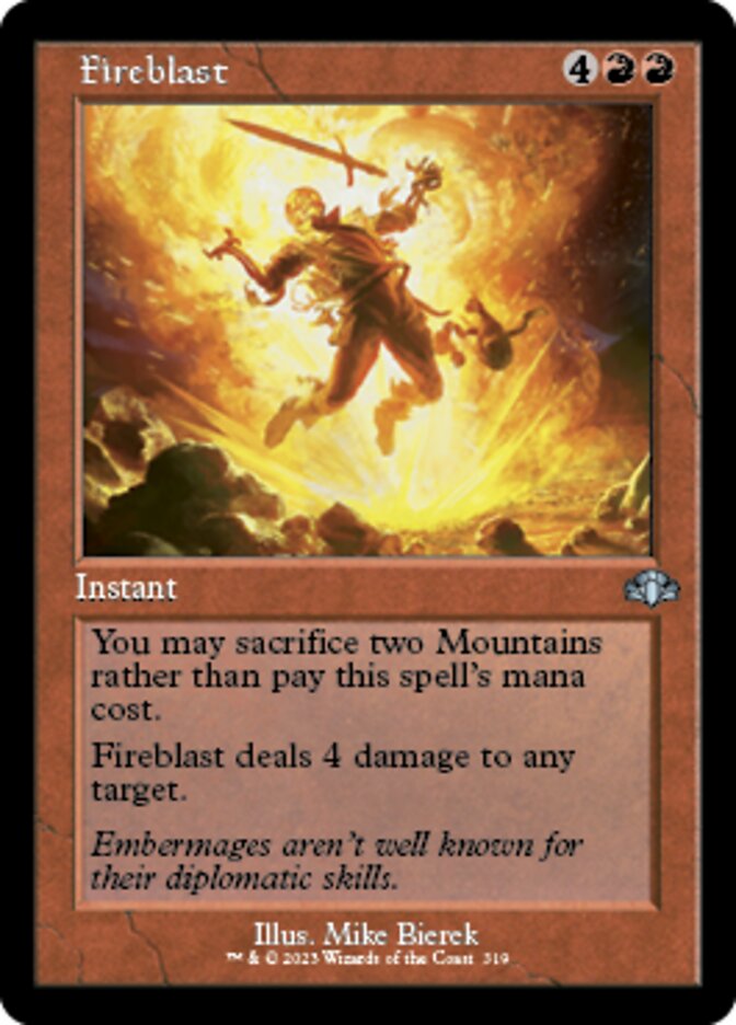 Fireblast (Retro) [Dominaria Remastered] - Destination Retro