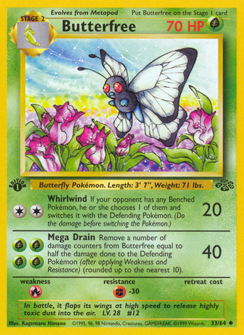 Butterfree (33/64) [Jungle 1st Edition] - Destination Retro