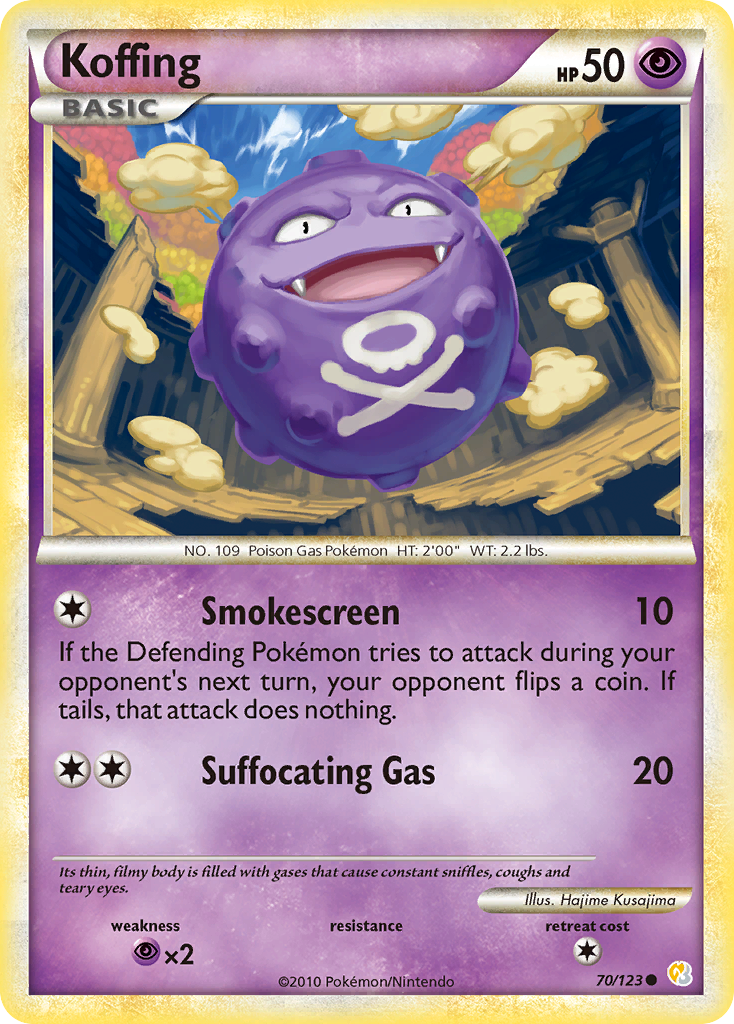 Koffing (70/123) [HeartGold & SoulSilver: Base Set] - Destination Retro