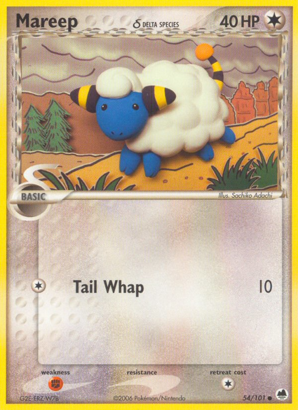 Mareep (54/101) (Delta Species) [EX: Dragon Frontiers] - Destination Retro