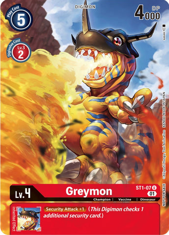 Greymon [ST1-07] (Dimensional Phase Pre-Release Pack) [Starter Deck: Gaia Red Promos] - Destination Retro