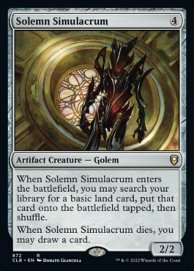 Solemn Simulacrum [Commander Legends: Battle for Baldur's Gate] - Destination Retro