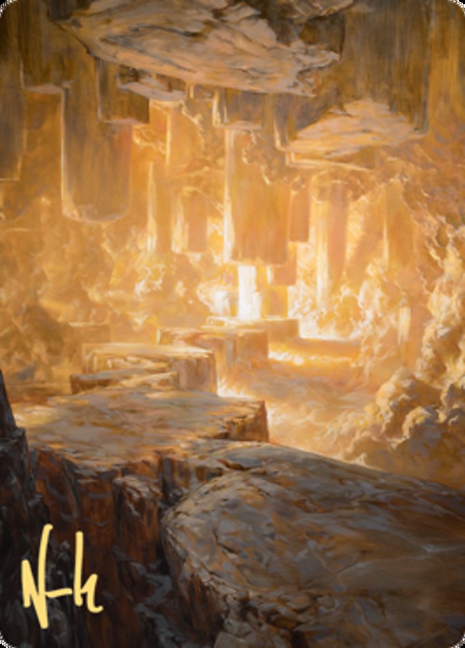 Pillarverge Pathway Art Card (Gold-Stamped Signature) [Zendikar Rising Art Series] - Destination Retro