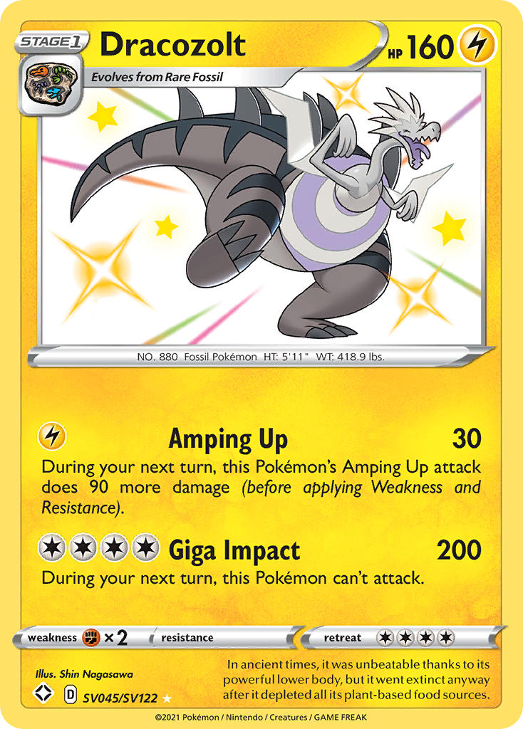 Dracozolt (SV045/SV122) [Sword & Shield: Shining Fates] - Destination Retro