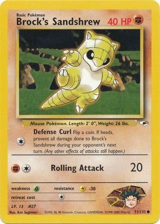 Brock's Sandshrew (71/132) [Gym Heroes Unlimited] - Destination Retro