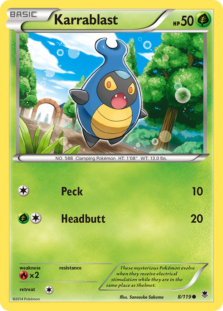 Karrablast (8/119) [XY: Phantom Forces] - Destination Retro