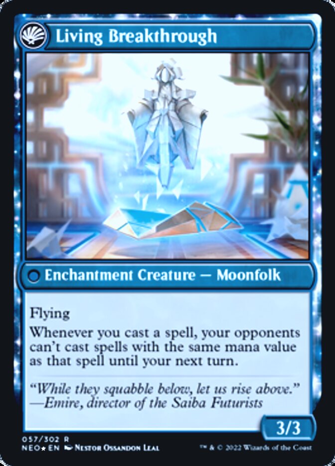 Inventive Iteration // Living Breakthrough [Kamigawa: Neon Dynasty Prerelease Promos] - Destination Retro